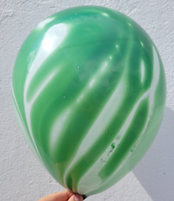 Set 5 baloane latex verde degrade 35 cm [6]