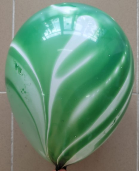 Set 5 baloane latex verde degrade 35 cm [4]