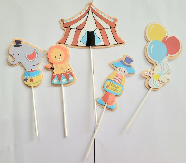 Set 5 decoratiuni tort si briosa circ [8]