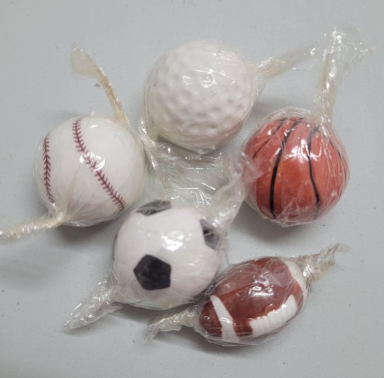 Set 5 figurine rasina mingi diverse 3 cm [7]