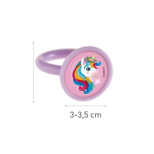 Set 5 inele unicorn mov 3 cm [2]