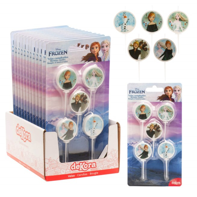 Set 5 lumanari tort Frozen 3 cm [4]