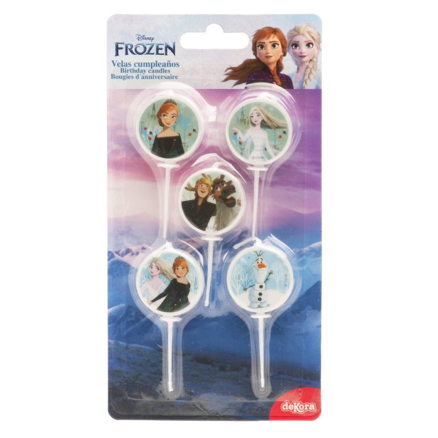 Set 5 lumanari tort Frozen 3 cm [5]