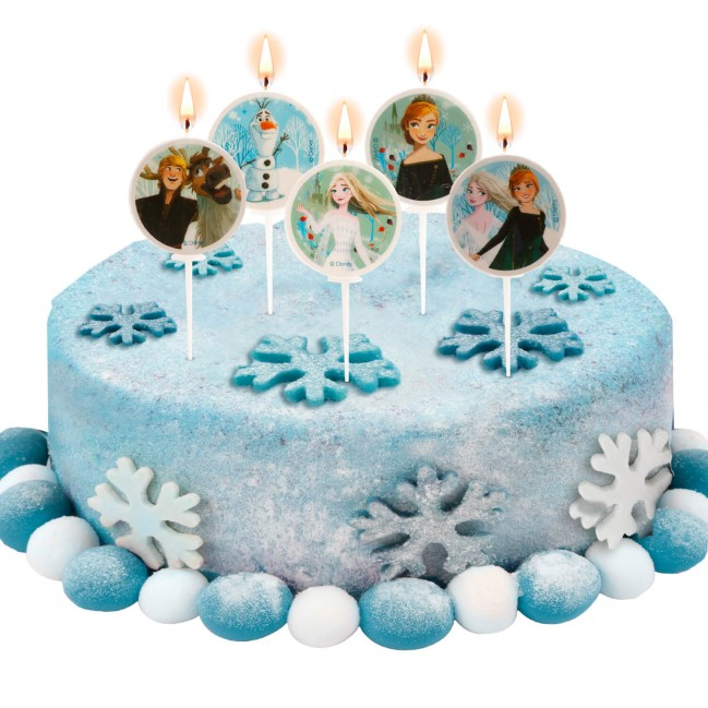 Set 5 lumanari tort Frozen 3 cm [3]