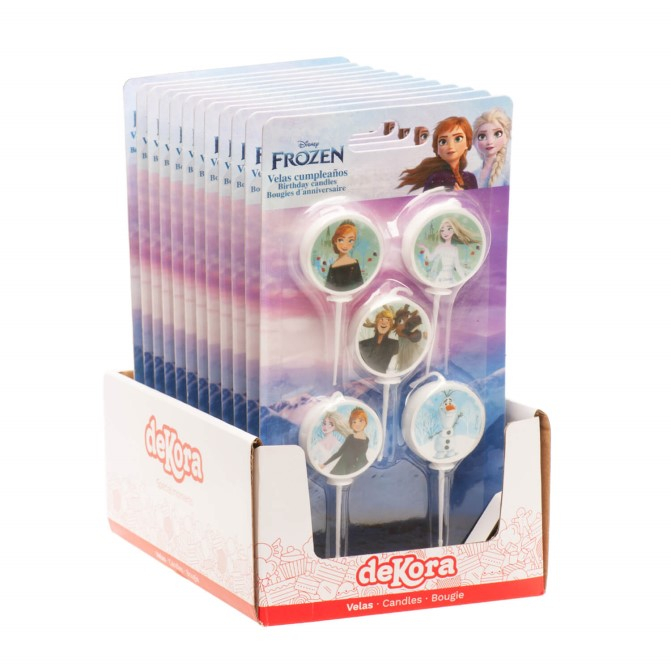 Set 5 lumanari tort Frozen 3 cm [6]
