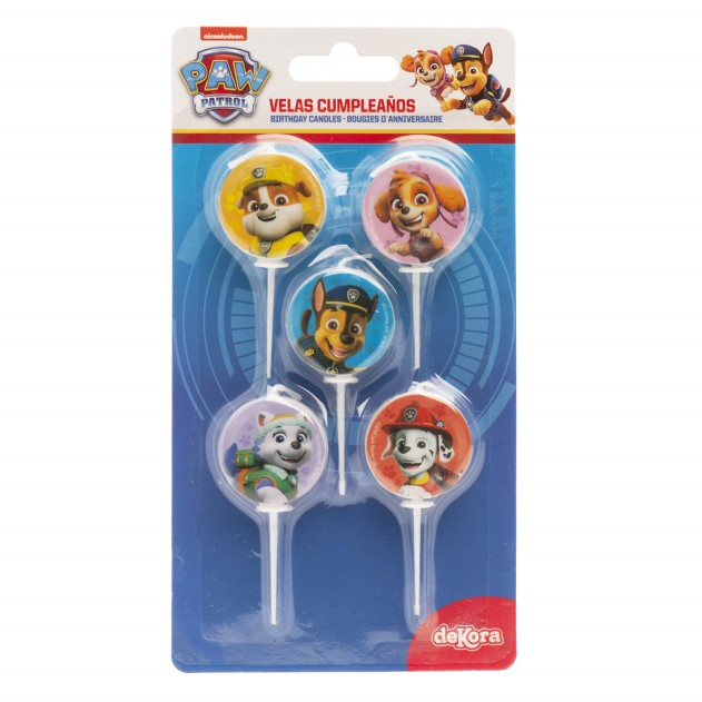 Set 5 lumanari tort Paw Patrol / Patrula Catelusilor 3 cm [5]