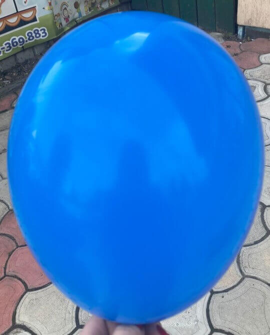 Set 50 baloane latex albastru 23 cm [3]