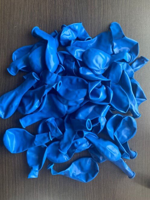 Set 50 baloane latex albastru 23 cm [4]
