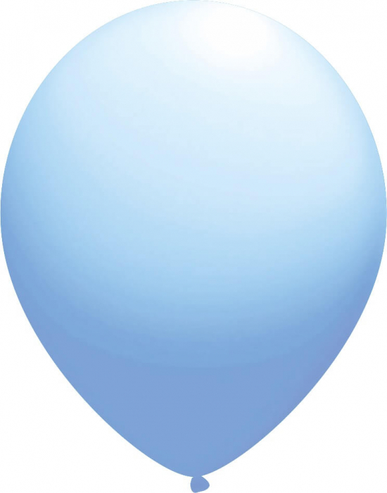 Set 50 baloane latex albastru deschis 23 cm