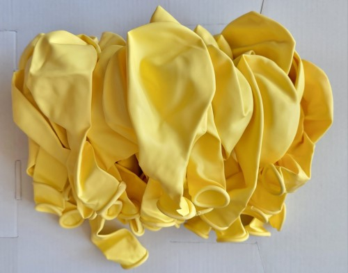 Set 50 baloane latex macaron galben 30 cm [5]