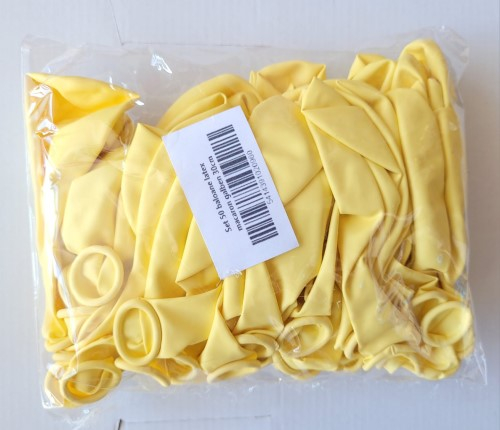 Set 50 baloane latex macaron galben 30 cm [6]