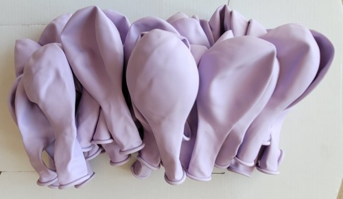 Set 50 baloane latex macaron liliac / mov 30 cm [5]
