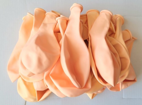 Set 50 baloane latex macaron portocaliu 30 cm [5]