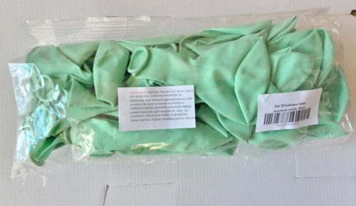 Set 50 baloane latex macaron verde 30 cm [6]