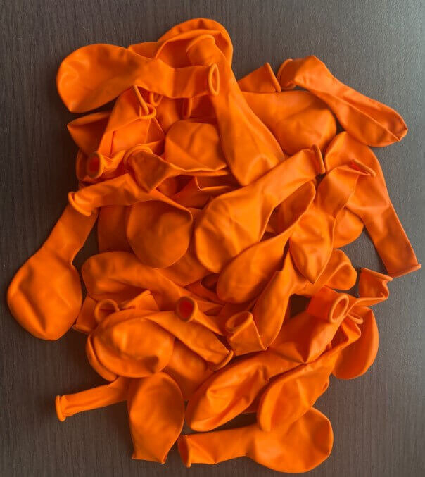 Set 50 baloane latex portocaliu 23 cm [5]