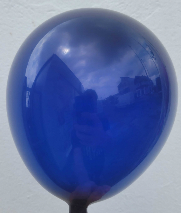 Set 50 baloane latex retro albastru navy 25 cm [3]