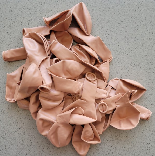 Set 50 baloane latex retro crem 25 cm [6]