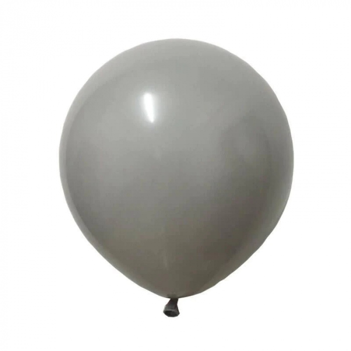 Set 50 baloane latex retro gri 25 cm