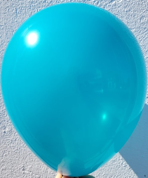 Set 50 baloane latex retro turcoaz 25 cm [2]