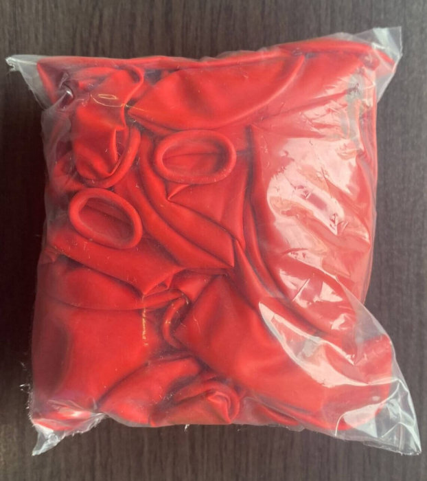 Set 50 baloane latex rosu 23 cm [6]