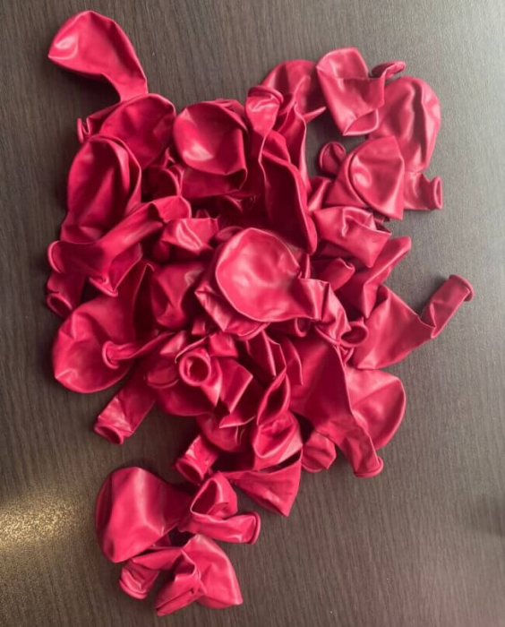 Set 50 baloane latex roz 23 cm [3]