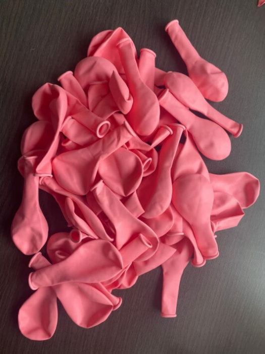 Set 50 baloane latex roz deschis 23 cm [5]