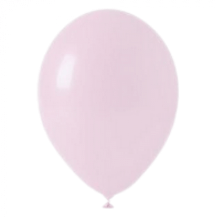 Set 50 baloane latex roz deschis macaron 12 cm