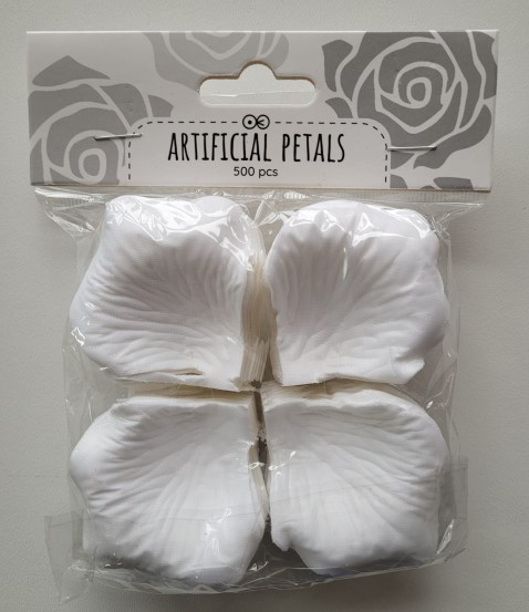 Set 500 petale albe plastic 5 cm [4]