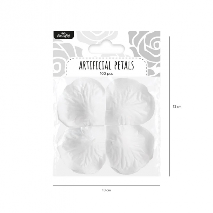Set 500 petale albe plastic 5 cm [5]