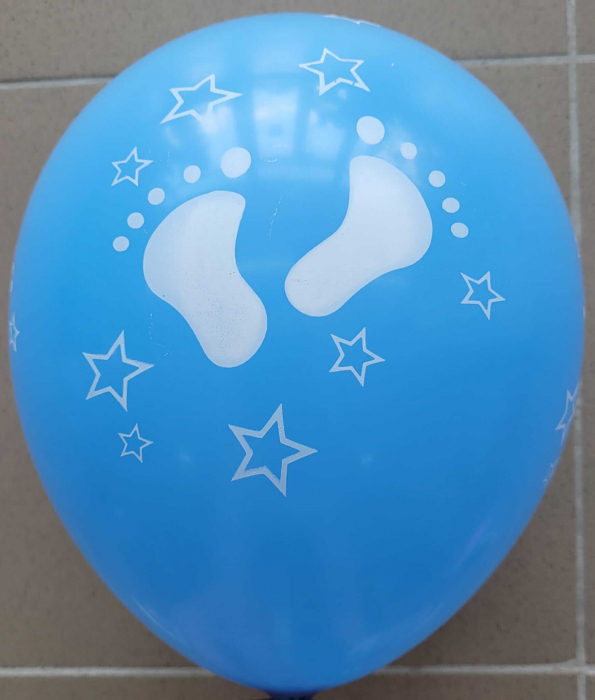 Set 6 baloane albastre cu piciorus 30 cm [4]