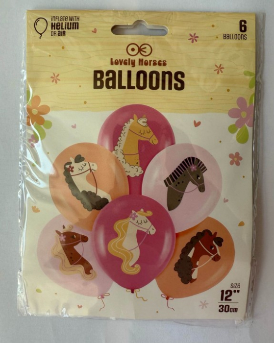 Set 6 baloane de latex cai 30 cm [8]