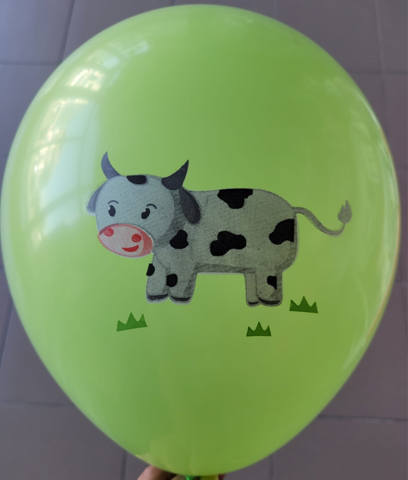 Set 6 baloane latex animalute ferma 30 cm [5]