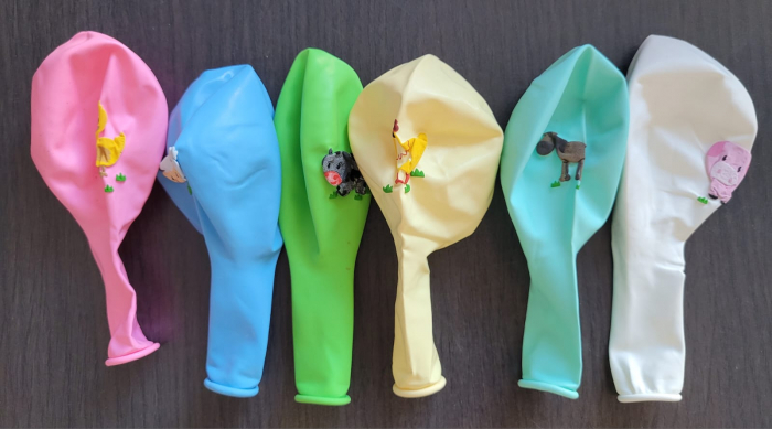 Set 6 baloane latex animalute ferma 30 cm [7]