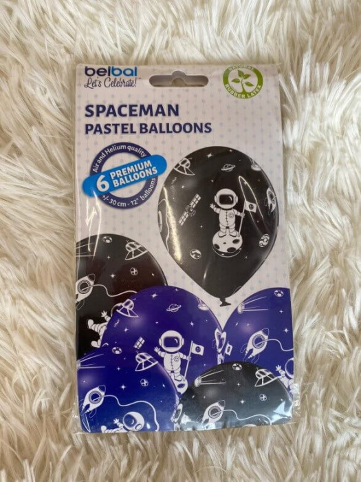 Set 6 baloane latex Astronaut 30 cm [9]