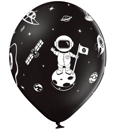 Set 6 baloane latex Astronaut 30 cm [5]