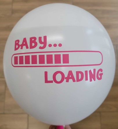 Set 6 baloane latex Baby Loading Boy or Girl 30 cm [3]