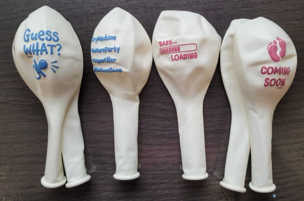 Set 6 baloane latex Baby Loading Boy or Girl 30 cm [6]