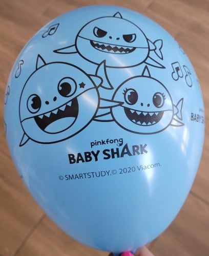 Set 6 baloane latex Baby Shark 27.5 cm [7]