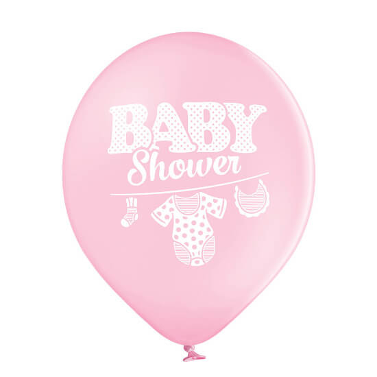 Set 6 baloane latex Baby Shower Fata 27 cm [2]