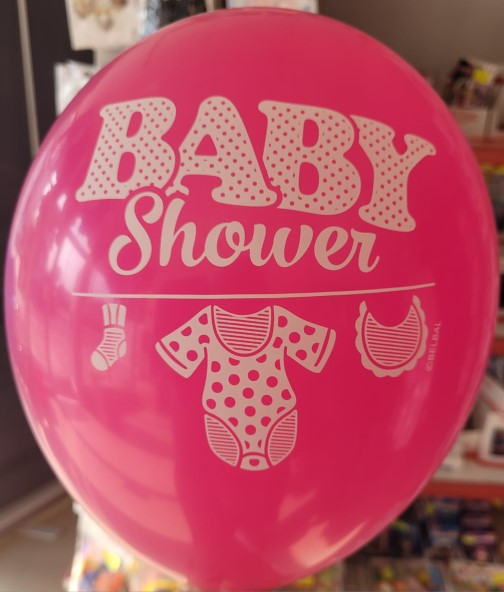 Set 6 baloane latex Baby Shower Fata 27 cm [4]