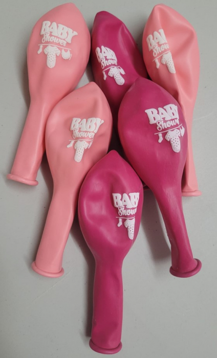 Set 6 baloane latex Baby Shower Fata 27 cm [8]