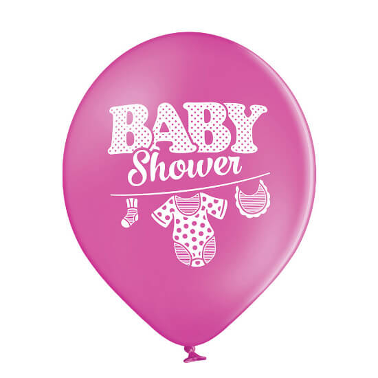 Set 6 baloane latex Baby Shower Fata 27 cm [3]
