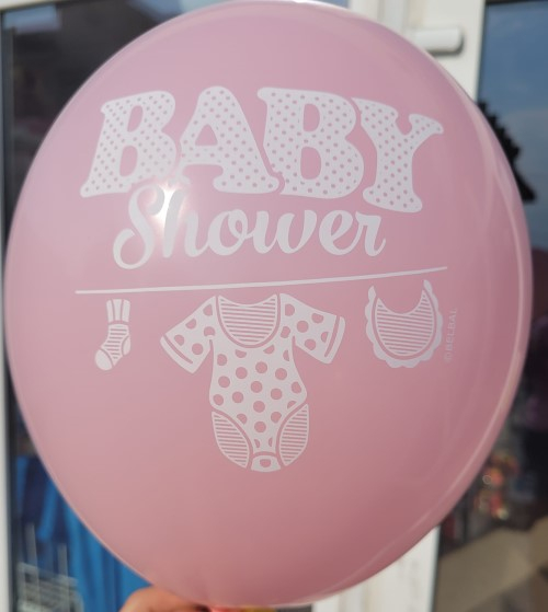 Set 6 baloane latex Baby Shower Fata 27 cm [7]