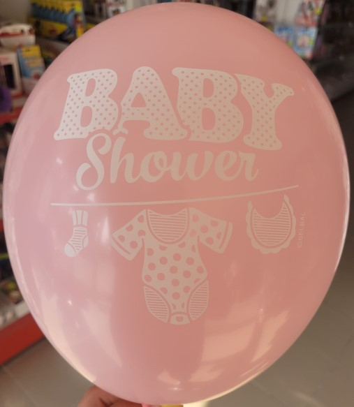Set 6 baloane latex Baby Shower Fata 27 cm [6]
