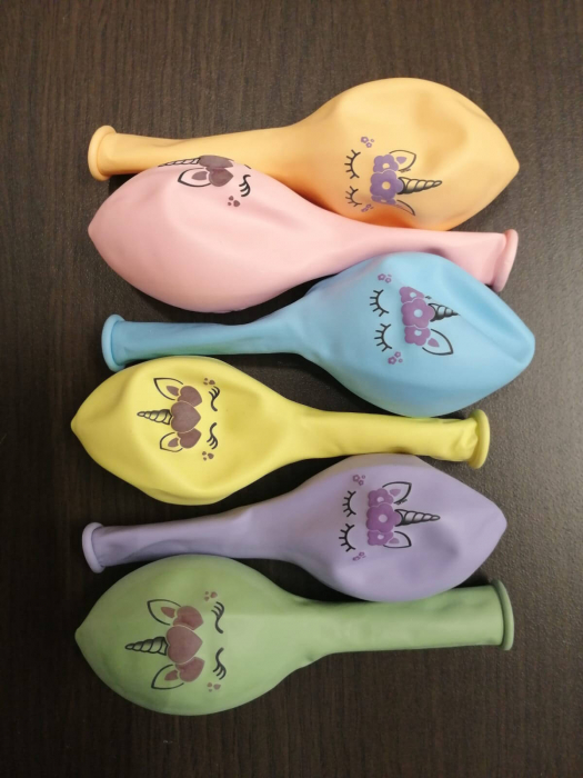 Set 6 baloane latex cap unicorn 30 cm 5414391043198 [15]
