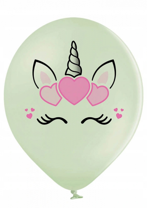 Set 6 baloane latex cap unicorn 30 cm 5414391043198 [11]