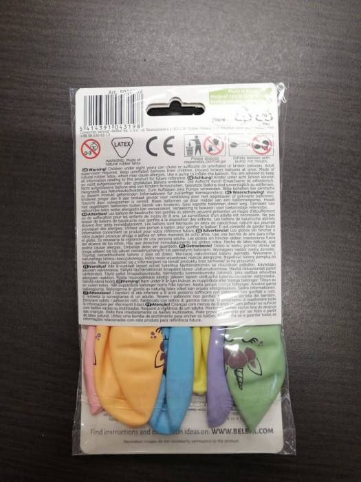 Set 6 baloane latex cap unicorn 30 cm 5414391043198 [16]
