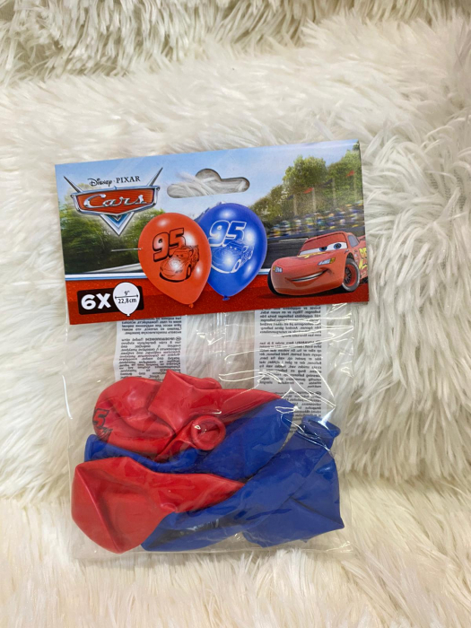 Set 6 baloane latex Cars 22.8 cm [2]