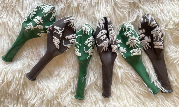 Set 6 baloane latex Dinozaur schelet 30 cm [12]