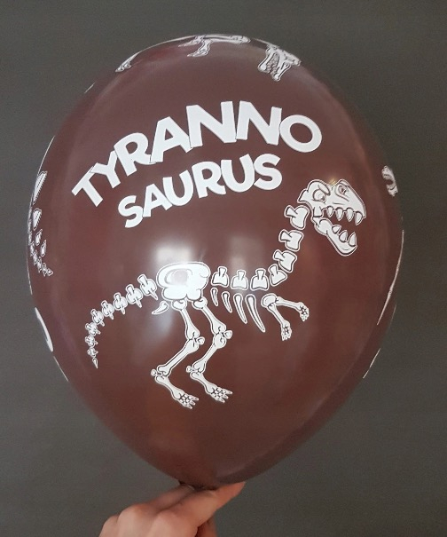 Set 6 baloane latex Dinozaur schelet 30 cm [11]